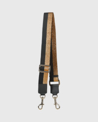 Clothing: saben feature webbing strap bronze + black stripe