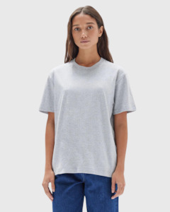 Clothing: organic base tee grey marle