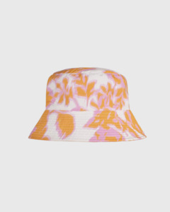 Clothing: Yuma Hat (Baroque Floral Cotton) Pink Grapefruit