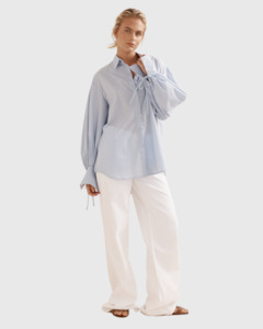 Clothing: Sunny Beach Shirt Blue Voile