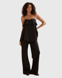 Clothing: Ophelia Pant Black Silk