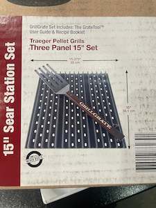 Grill Grates suit Traegar Pellet Grills - 15in set 129923