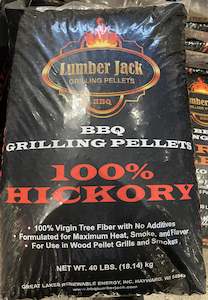 Lumberjack 100% Hickory Pellets 40lb bag