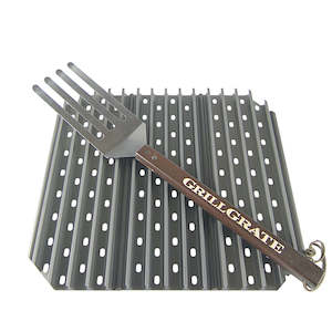 Grill Grate: Grill Grate Three 13.75" Panels Mitre Cut for Large Kamado