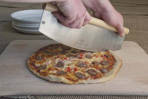 Pizzacraft: Pizzacraft Wood Handled Rocking Pizza Cutter