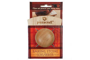 Pizzacraft: Pizzacraft Hardwood Handled Pizza Stone Scrubber Brush with Stainless Steel Bristles