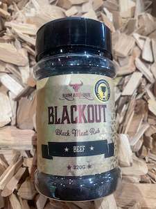 Rum and Que Blackout Shaker