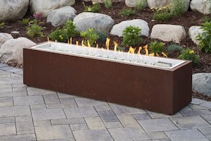 OGR Cortlin Linear Gas Fire Pit Table