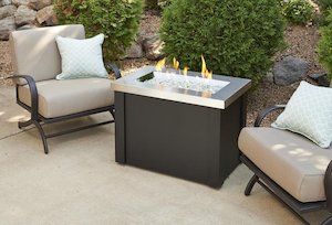 Outdoor Heating: OGR Providence Gas Fire Pit Table