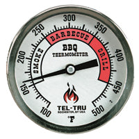 Tel-Tru Thermometer with 3in face and 4in stem (Silver face) BQ3004SILVER - 130209