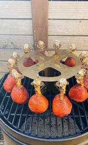 Bbq Accessories: Chicken Rack Holds drumsticks