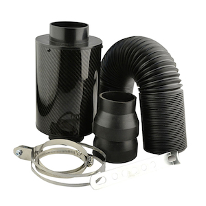 AIR BOX, CYLINDRICAL, CARBON FIBRE, FILTER - BC Direct