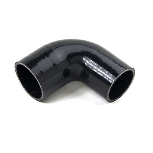 90DEG 2.5 / 3 SILICONE REDUCER - BLACK (63MM-76MM) - BC Direct