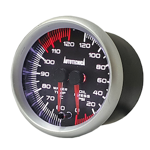 60MM DUAL WATER TEMP/ OIL PRESSURE - BC Direct