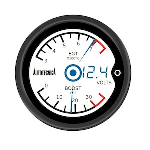 LCD 52MM 3IN1 BOOST / EGT / VOLT GAUGE - BC Direct