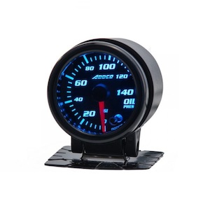 ADDCO 52MM OIL PRESSURE GAUGE- 7 COLOUR - BC Direct