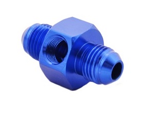 AN10 MALE to MALE WITH 1/8th NPT ADAPTOR PORT - BC Direct