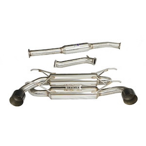 Exhaust: Invidia 70mm R400 Cat-Back w/Str-Cut Blk Tips - Signature (BRZ/86) - BC Direct