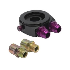 OIL COOLER / FILTER ADAPTOR KIT AN10, 2X SENSOR PORTS - JAPANESE MULTI FIT - BC Direct