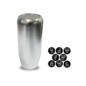 STRAIGHT SILVER BILLET GEAR KNOB - BC Direct