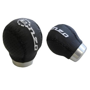 ROUND 'ENZO' LEATHER GEAR KNOB - BC Direct