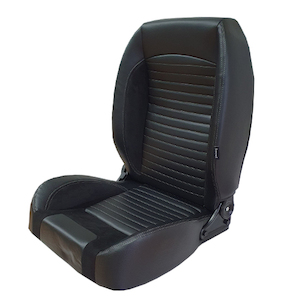 Low Back Retro Leather Seat - BC Direct