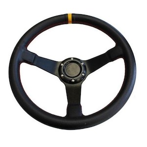 Steering Wheel Low Dish 350MM - BC Direct