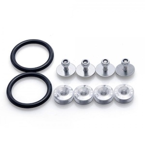 SILVER ALUMINIUM QUICK RELEASE BUMPER FASTENERS KIT - BC Direct