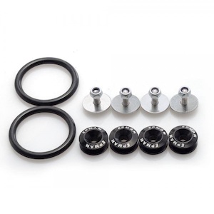 BLACK ALUMINIUM QUICK RELEASE BUMPER FASTENERS KIT - BC Direct