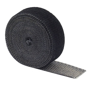 2" X 10MTRS BLACK FIBERGLASS TURBO EXHAUST WRAP - BC Direct