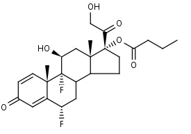 6α,9α-Difluoroprednisolone-17-butyrate | CAS Number: 23640-96-2