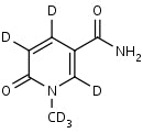 N-Methyl-2-pyridone-5-carboxamide-d6