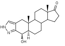 4α/β-Hydroxy-2'H-5α-androst-2-eno[3,2-c]pyrazol-17-one