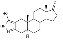 3'-Hydroxy-2'H-5α-androst-2-eno[3,2-c]pyrazol-17-one