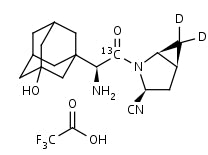 Saxagliptin-13C,d2 TFA Salt