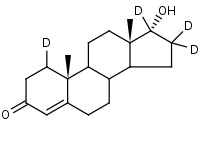 T: Epitestosterone-1,16,16,17-d4