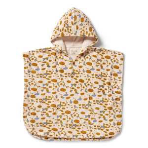 Wilson & Frenchy - Organic Terry Hooded Poncho - Flower Burst ***DUE LATE OCT***