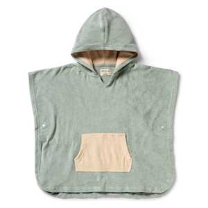 Wilson & Frenchy - Organic Terry Hooded Poncho - Pistachio