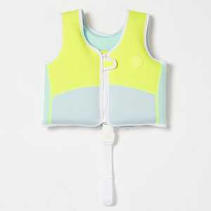 Sunnylife - Kids Swim Vest - Salty The Shark Neon - Size 2-3