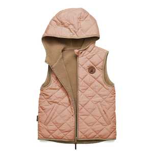 Womenswear: Crywolf | REVERSIBLE YETI VEST - Terracotta/Camel