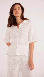 Womenswear: MINK PINK - Kacey Knit Shirt - Ivy