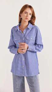 Staple The Label - PETRA SHIRT - Blue Stripe