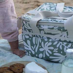 Sunnylife - Canvas Cooler Bag - The Vacay Olive