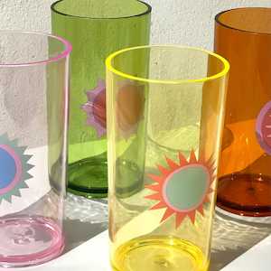 Sunnylife - Poolside Tall Tumbler - Rio Sun Multi - Set of 4