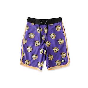 Hello Stranger - FUTURE IS BRIGHT LONG BOARD SHORT – Purple Black