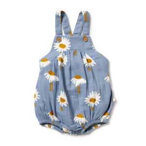 Wilson & Frenchy - Organic Crinkle Bodysuit - Daisy Floral