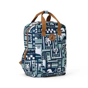 Womenswear: Crywolf | MINI BACKPACK - Blue Postcards