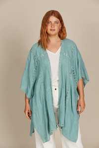 Womenswear: Isle of Mine - Fleur Cape - Seafoam