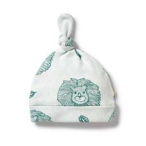 Wilson & Frenchy - Organic Pointelle Knot Hat - Little Lion