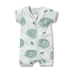 Wilson & Frenchy - Organic Pointelle Boyleg Zipsuit - Little Lion